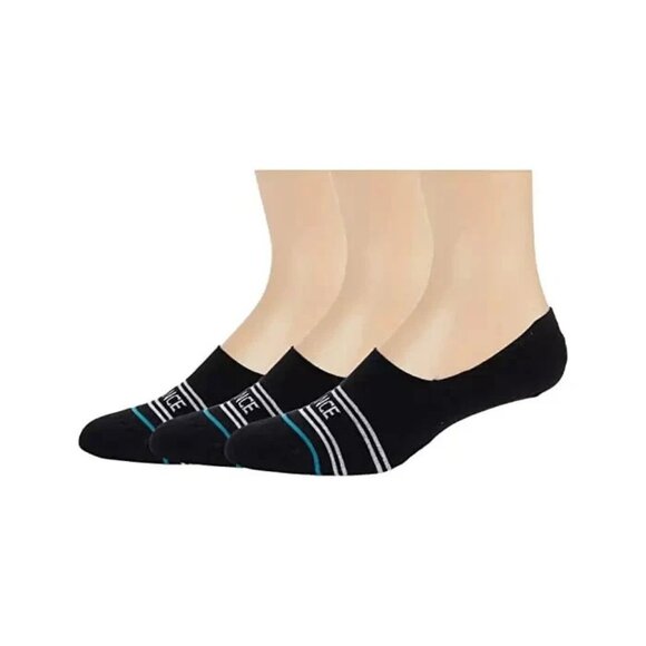 3 Pack - Stance Basic No Show Unisex Socks Men's Large NWT Black - Picture 3 of 6